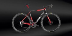 comparer et trouver le meilleur prix du vélo Kuota Khan disc ultegra 11v 2019 noir/rouge sur Sportadvice